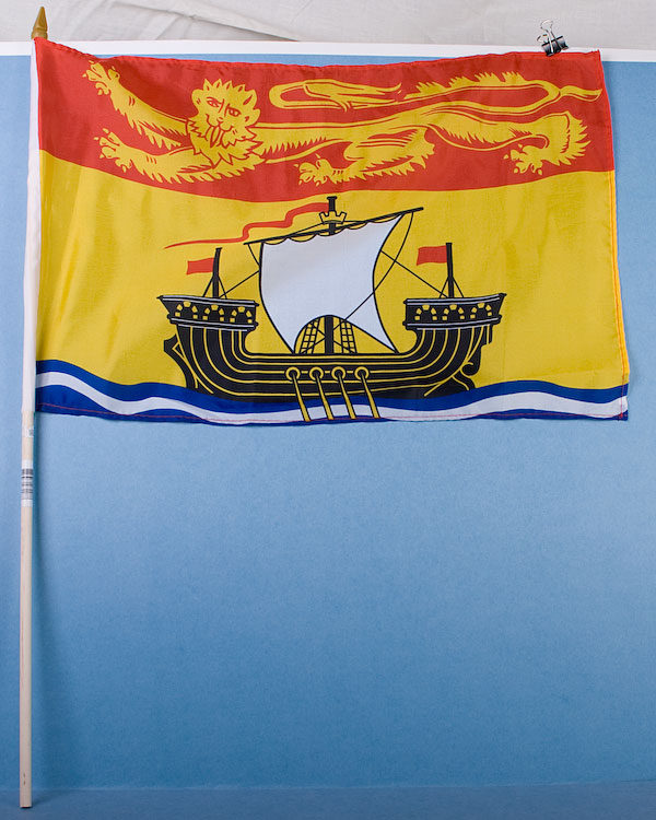 New Brunswick Flag w/Stick ~ 12" x 18"-0