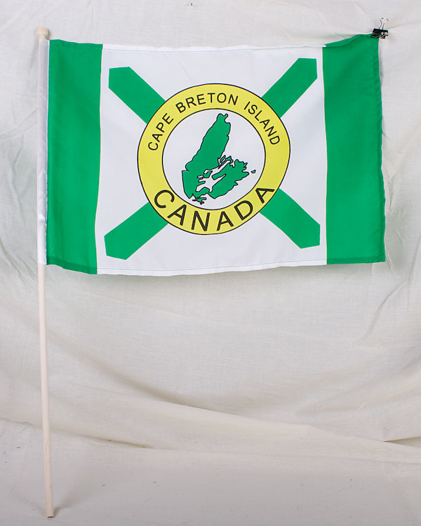 Cape Breton Flag w/Stick ~ 12" x 18"-0