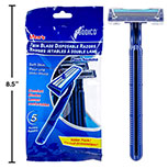 Men's Twin Blade Disposable Razors ~ 5 per pack-0