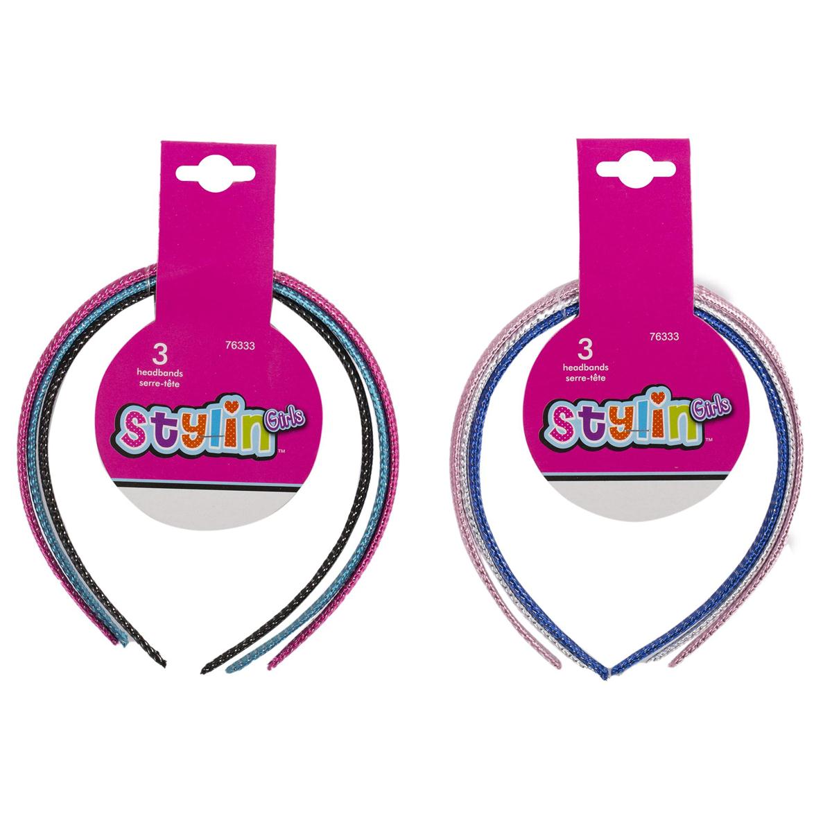 Stylin Girls Kids Hairbands ~ 3 per pack-0