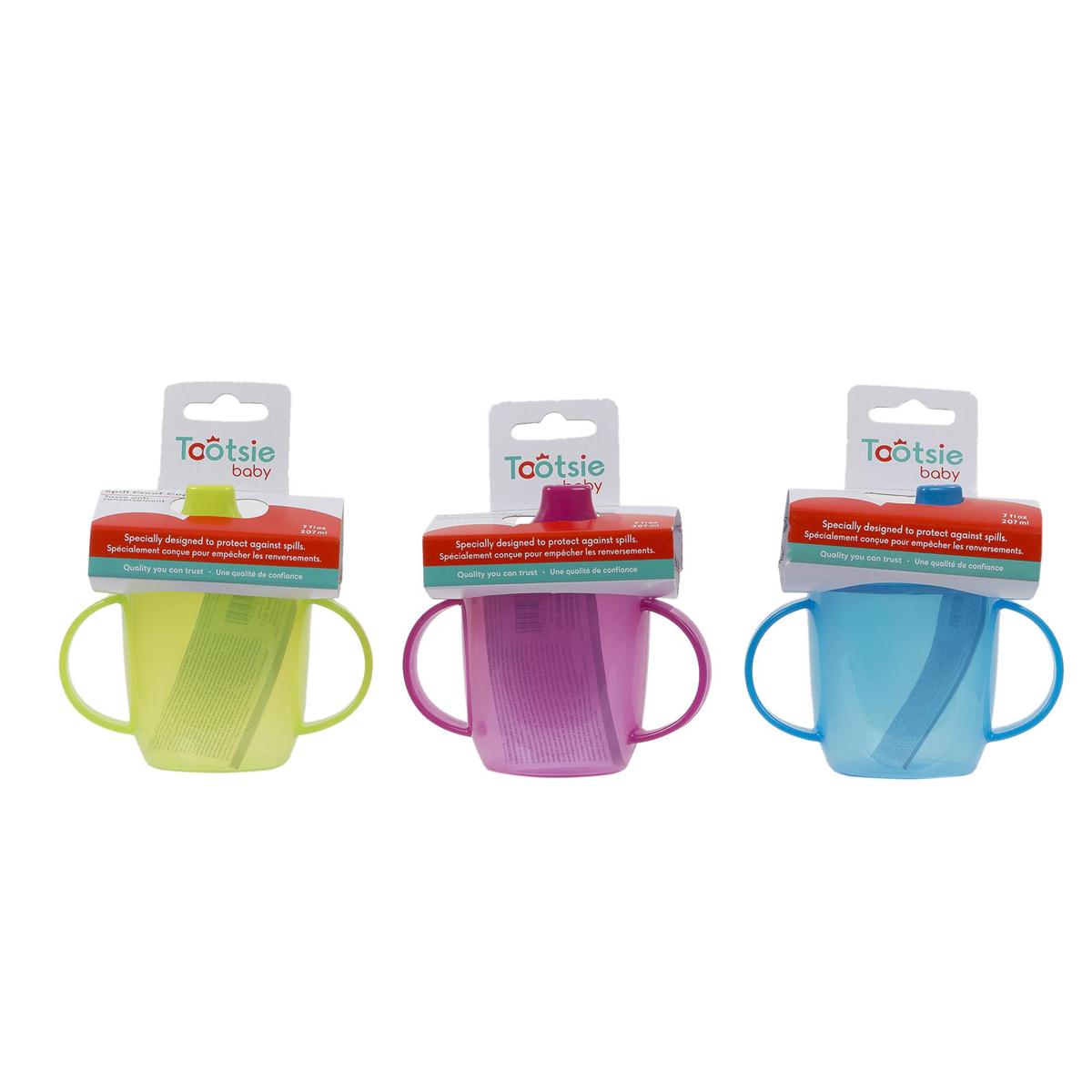 Tootsie Baby Twin Handle Spill-Proof Cup ~ 7oz-0