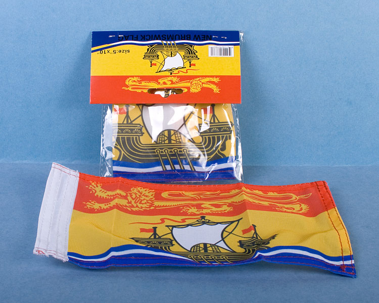 New Brunswick Car Antenna Flag ~ 5" x 10"-0