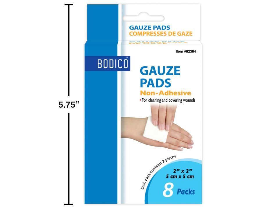Bodico Gauze Pads - 2" x 2" ~ 8 per pack-0