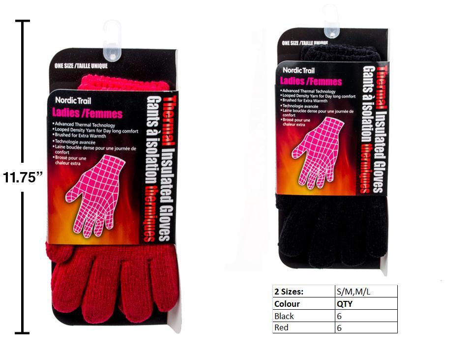 Ladies Insulated Thermal Gloves-0