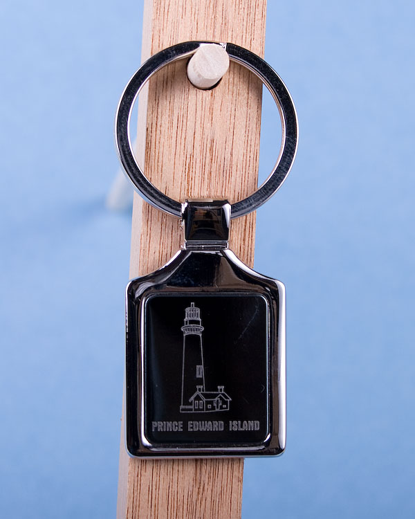 Prince Edward Island Lighthouse Keychain w/Black Background-0