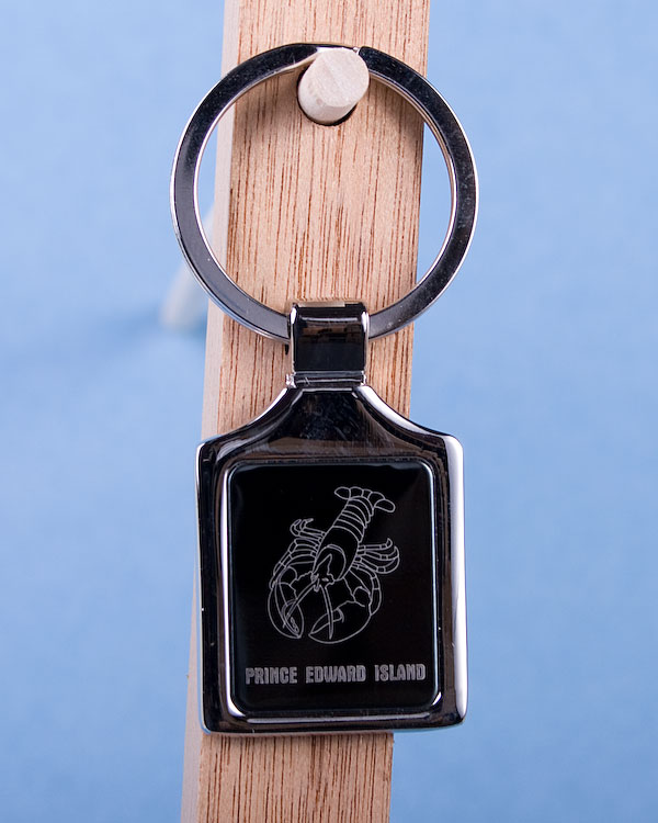 Prince Edward Island Lobster Keychain w/Black Background-0