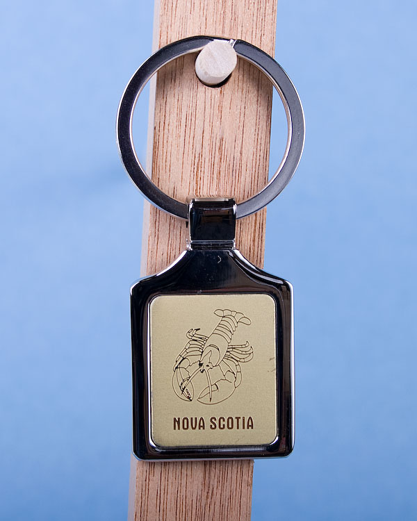 Nova Scotia Lobster Keychain w/Gold Background-0