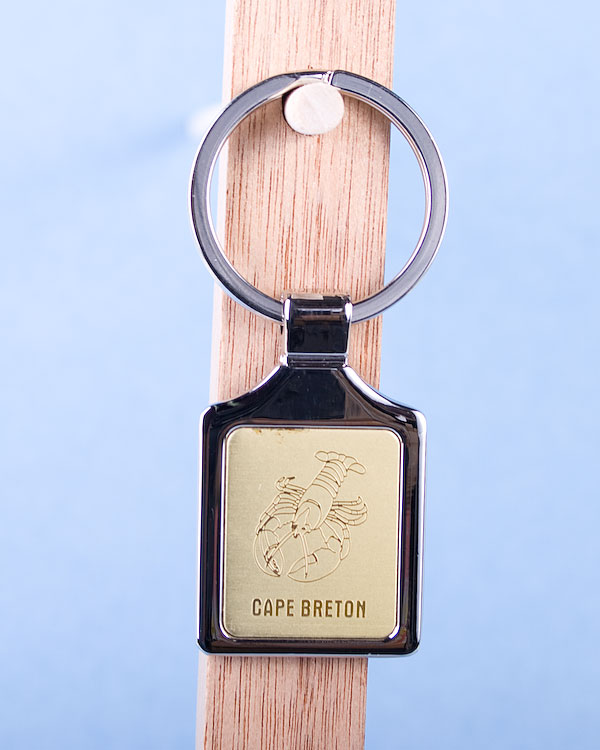 Cape Breton Lobster Keychain w/Gold Background-0