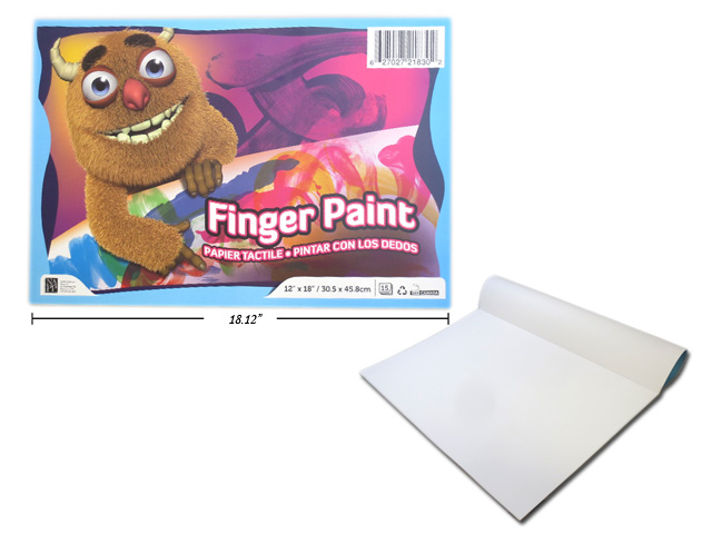 Finger Painting Pad - 18" x 12" ~ 30 sheets-0