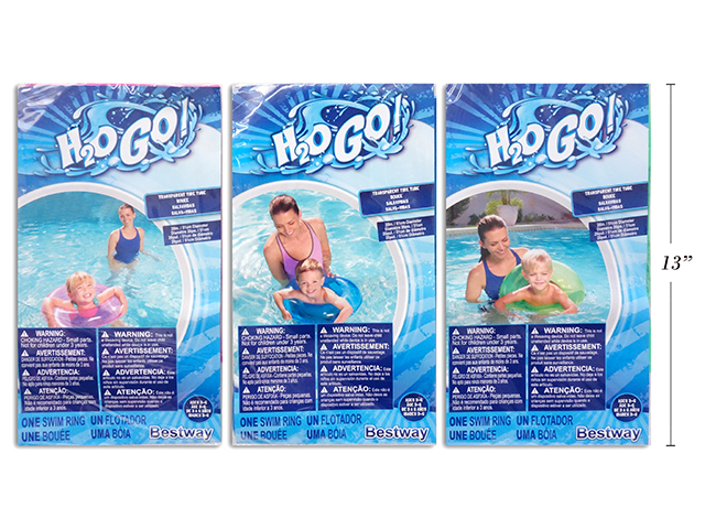 20" Inflatable Transparent Swim Ring -0