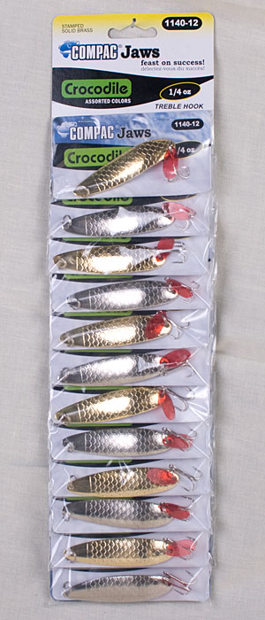 Compac Crocodile Lure 1/4oz ~ Gold & Silver-0