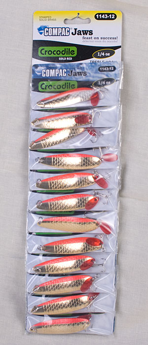 Compac Crocodile Lure 1/4oz ~ Orange & Gold-0