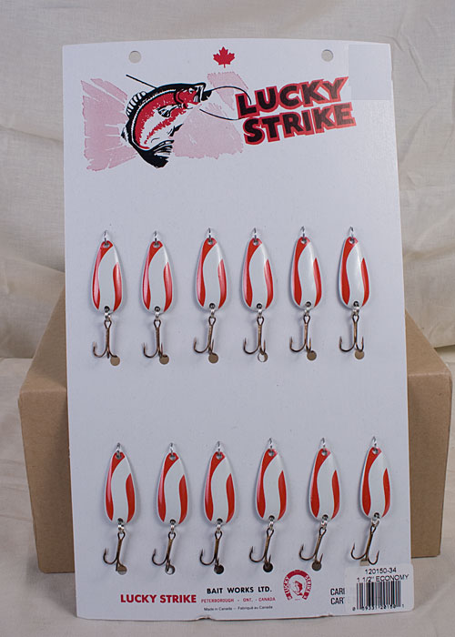 Lucky Strike Devil Bait 1.5" ~ Red & White-0