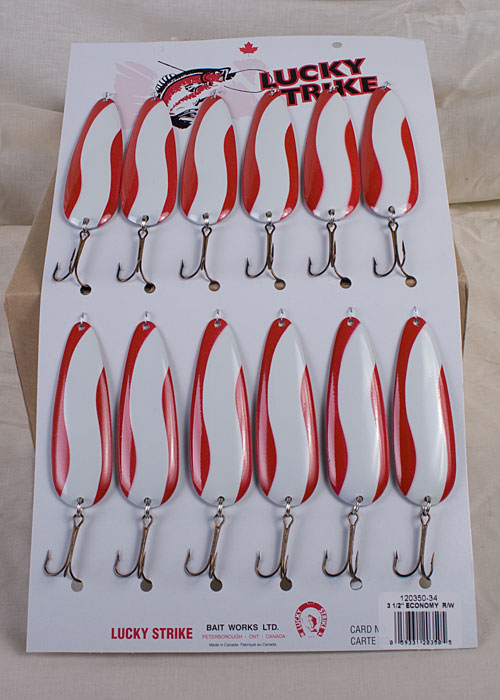 Lucky Strike Devil Bait 3.5" ~ Red & White-0