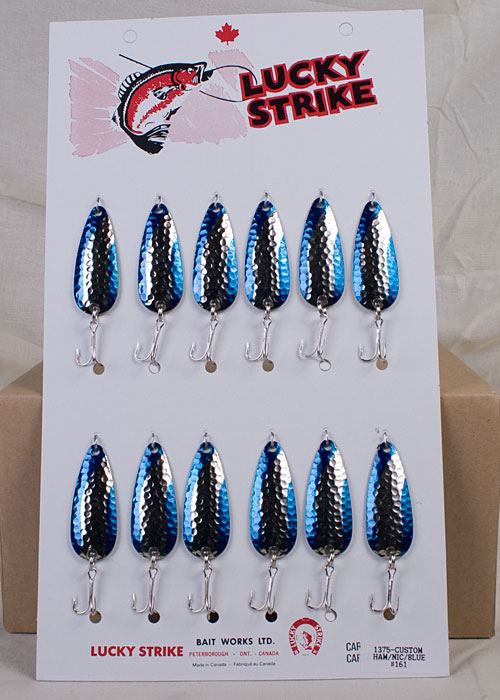 Lucky Strike Devil Bait 2" ~ Hammered Nickel Blue-0