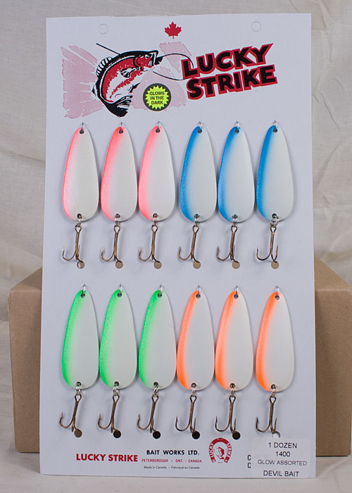 Lucky Strike Devil Bait 2.5" ~ Glow Assortment-0