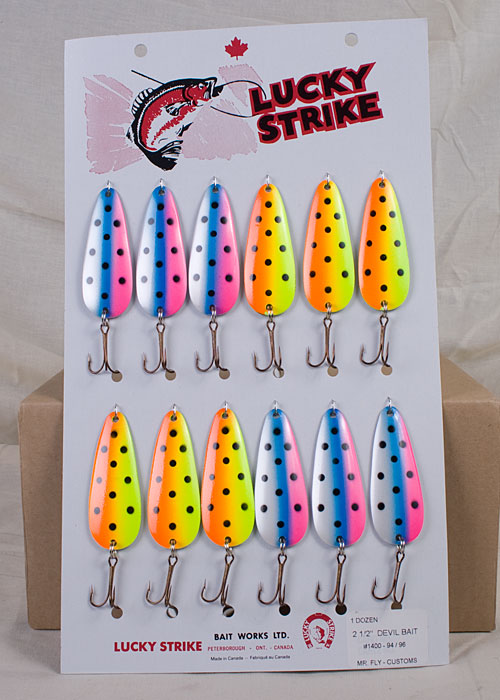 Lucky Strike Devil Bait 2.5" ~ Custom Fluorescent Assortment-0