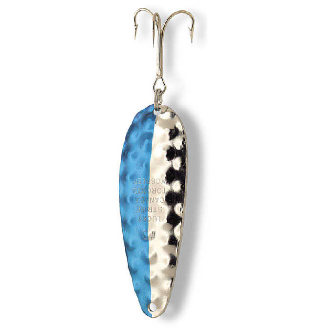 Lucky Strike Toronto Wobbler 2" ~ Hammered Nickel / Blue-0