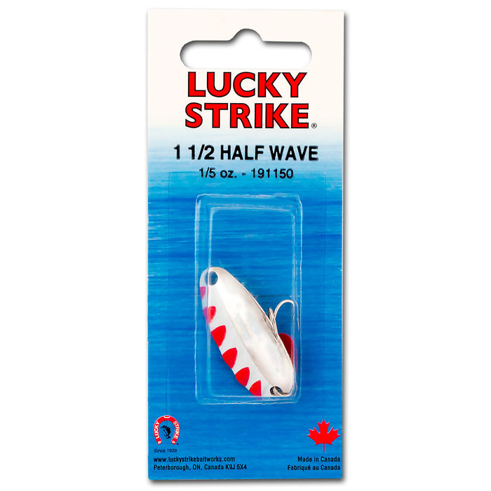 Lucky Strike Half Wave Lure 1.5" ~ Nickel-0