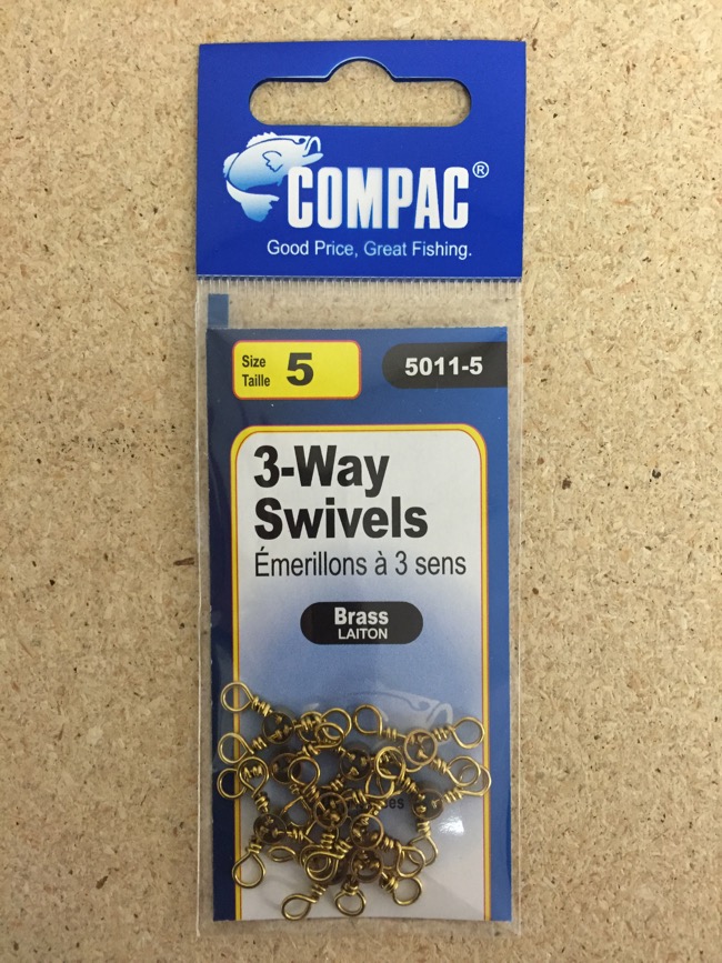 Compac Brass Barrel 3-Way Swivel-0