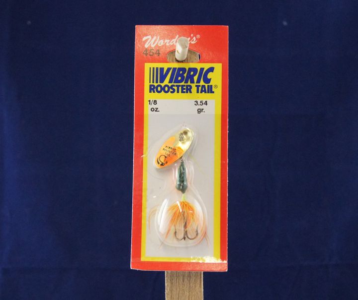 Vibric Rooster Tail - 1/8oz ~ Fire Tiger Mylar-0