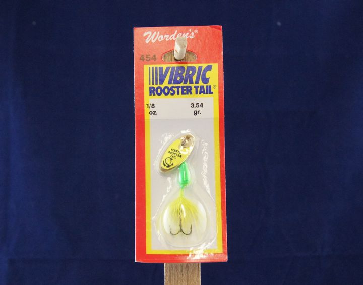 Vibric Rooster Tail - 1/8oz ~ Chartruese Mylar-0