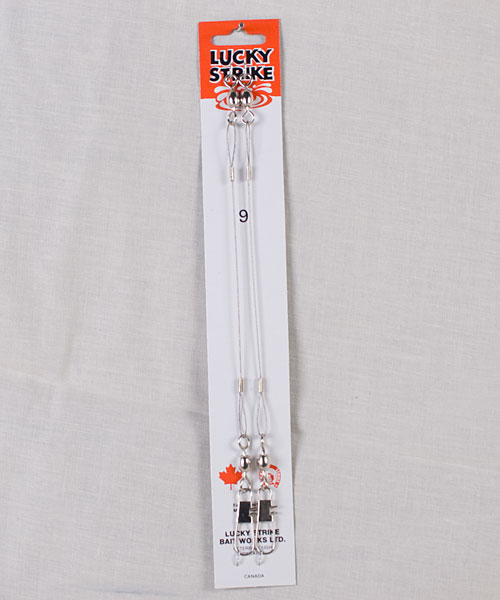 Lucky Strike Clear Nylon Coated Leaders ~ 9"-0