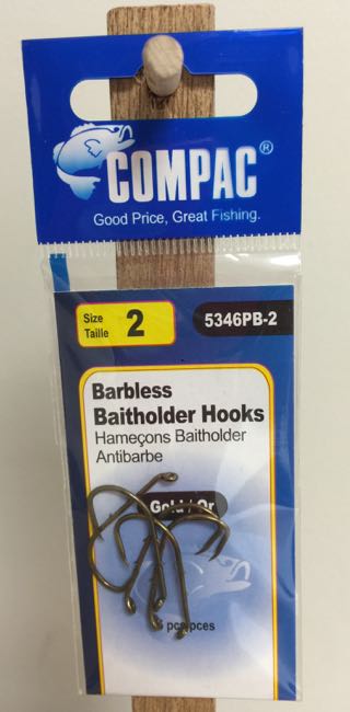 Compac Barbless Baitholder Hooks-0