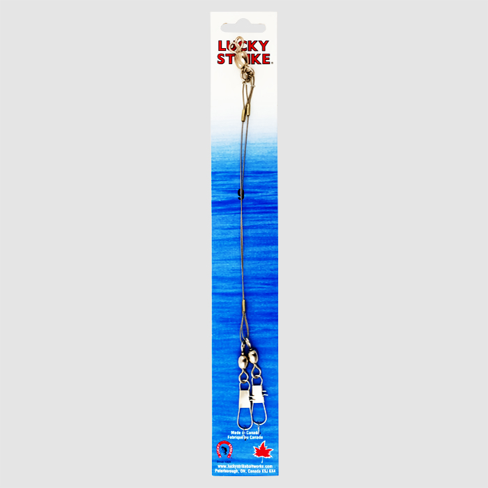 Lucky Strike Stainless Steel High Test Leaders ~ 9"-0
