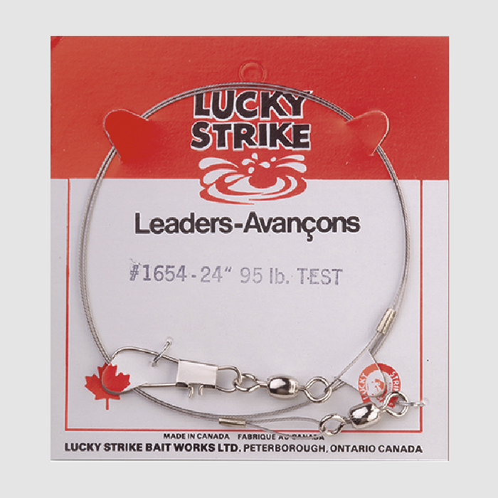 Lucky Strike Stainless Steel High Test Leaders ~ 24"-0