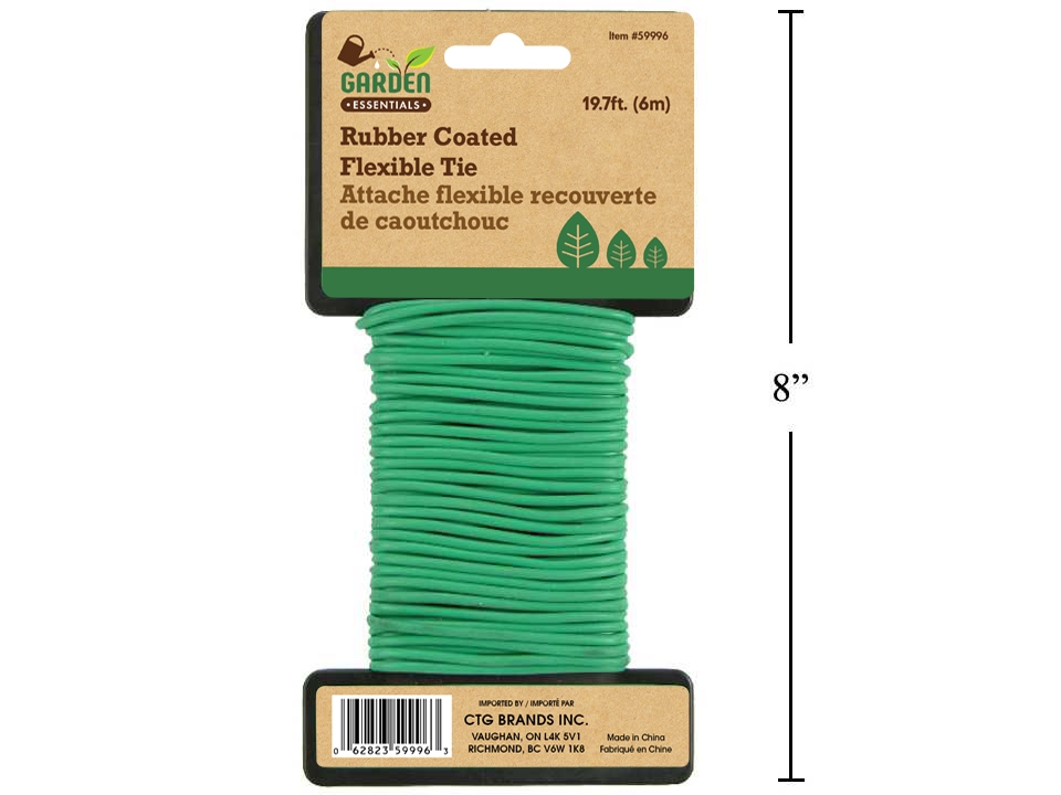 Garden Rubber Coated Flexible Tie ~ 19.7' {6M}-0