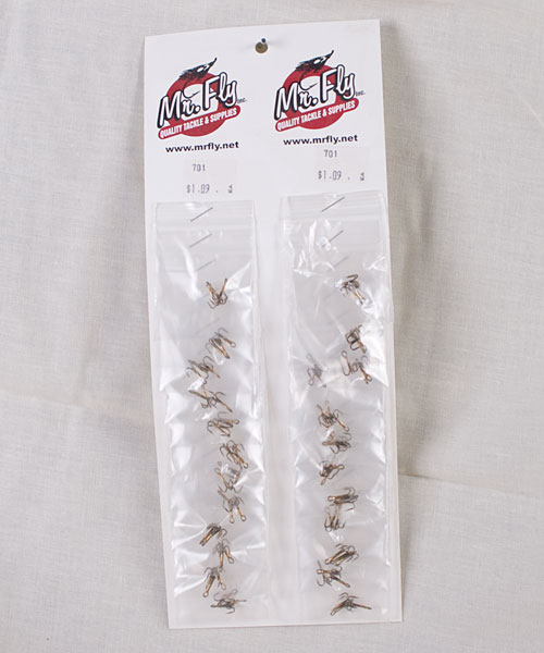 Bronze PowerBait Treble Hooks, 3 per pack ~ 24 packs per card-0