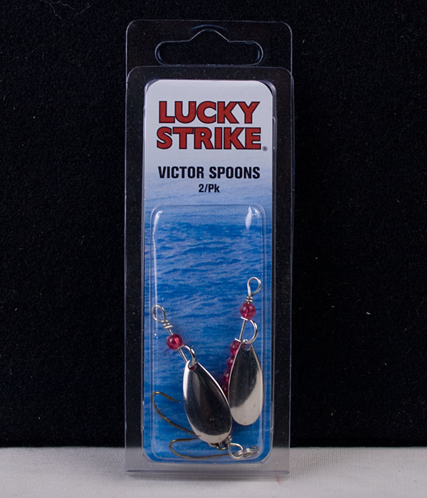 Lucky Strike Victor Spoon 1" Nickel / Copper ~ 2 per pack-0