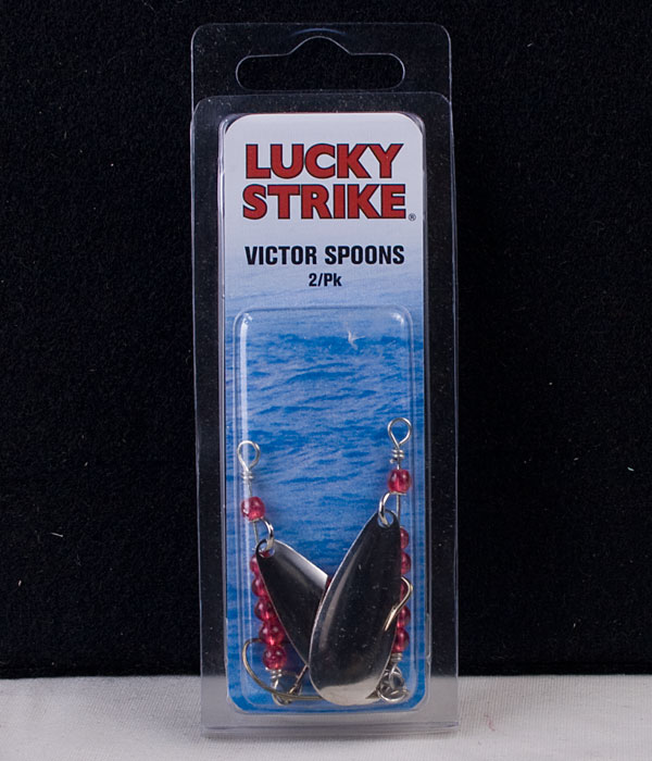 Lucky Strike Victor Spoon 1-1/2" Nickel / Copper ~ 2 per pack-0