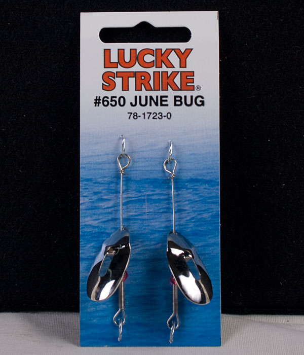 Lucky Strike Baby June Bug Spinner - Nickel-0