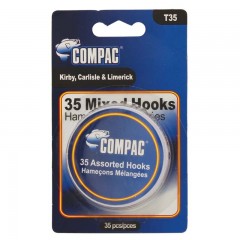 Compac Assorted Hooks ~ 35 pieces per tin-0