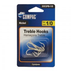 Compac Nickel Treble Hooks-0
