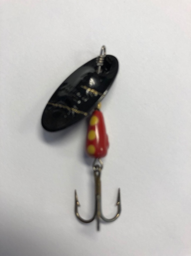 Panther Martin Lure - Size 4 ~ Regular Black Zebra Red Yellow-0