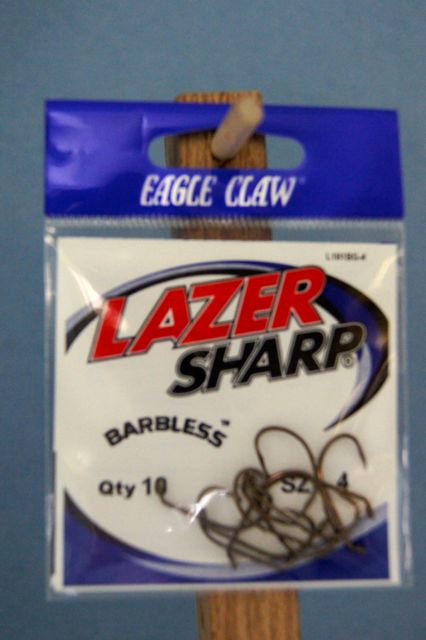 Eagle Claw Barbless Baitholder Hooks-0