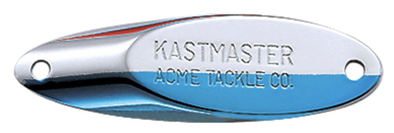 ACME Kastmaster 1/4oz ~ Chrome Neon Blue-0