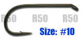 Mustad Dry Fly Trout Hooks ~ 50 per pack-0