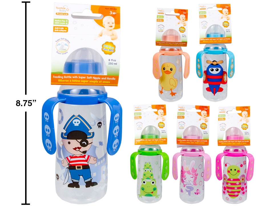 Tootsie Baby Printed Feeding Bottle ~ 8oz-0