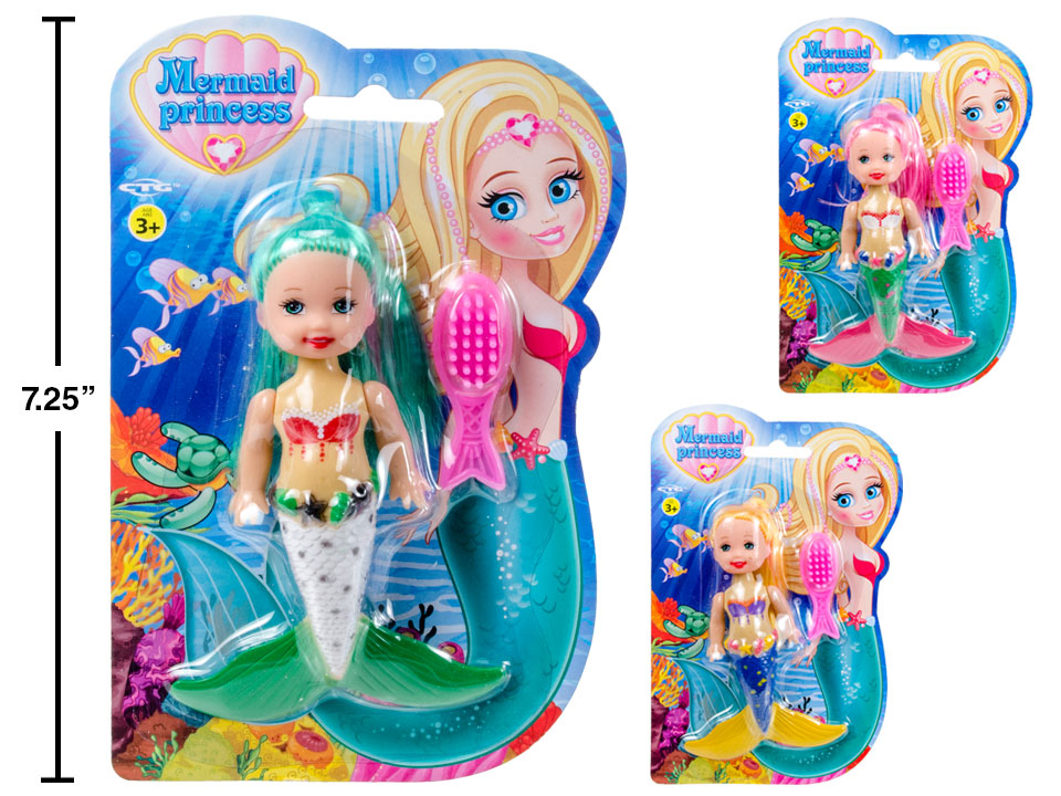 Mermaid w/Accessories - 3.5" ~ 3 assorted-0