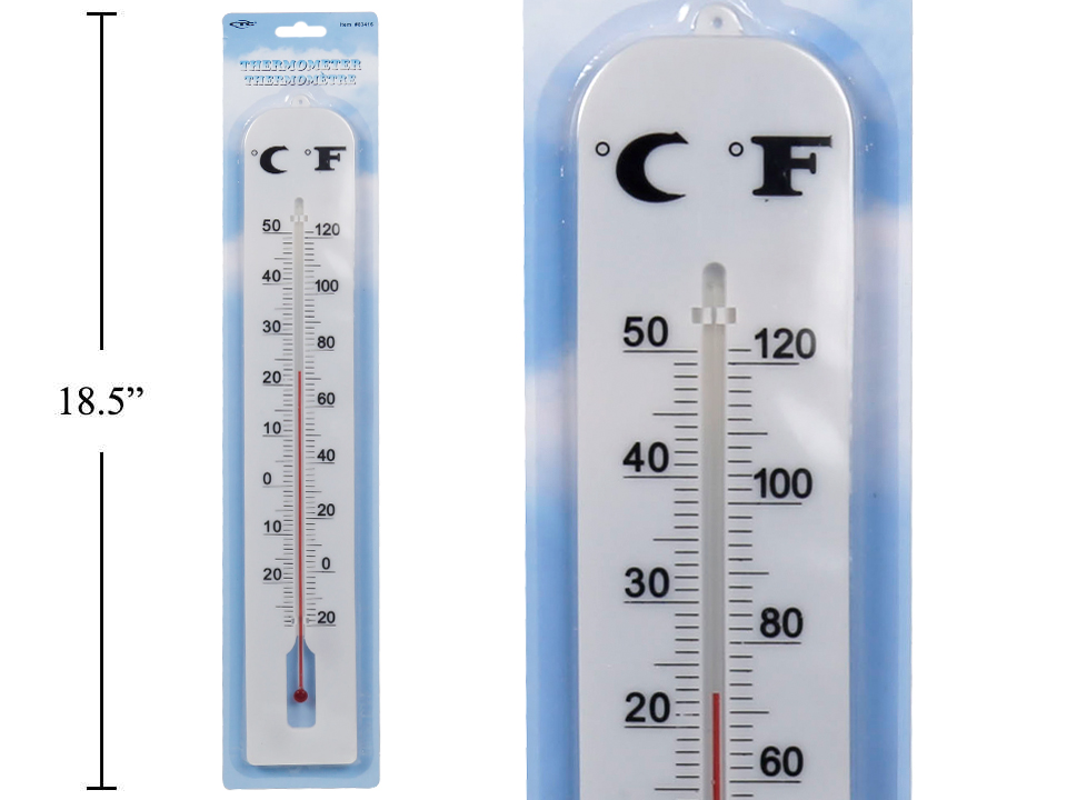Jumbo Plastic Thermometer - 16" -0