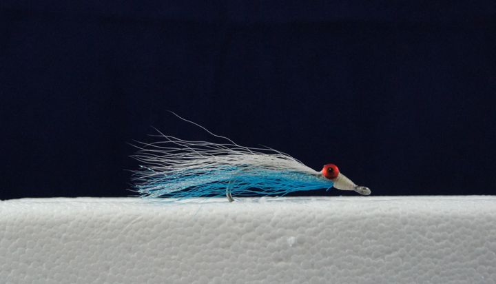 Clouser Minnow Flies - Size 4 ~ Blue / White-0