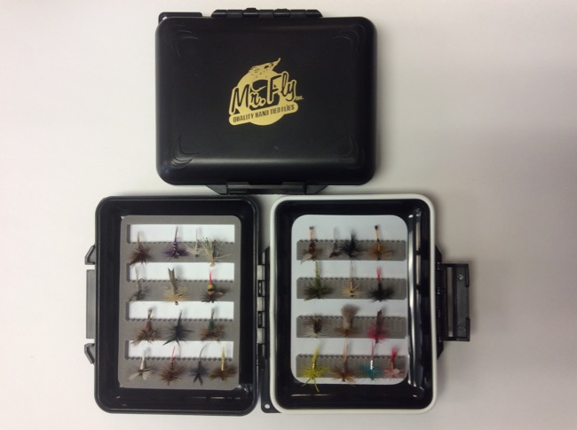 Mr Fly Waterproof & Floatable Fly Box w/ 28 Trout Dry Flies-0