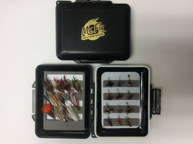 Mr Fly Waterproof & Floatable Fly Box w/ 12 Trout & 12 Streamer Flies-0