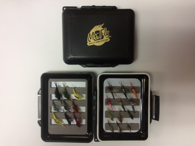 Mr Fly Waterproof & Floatable Fly Box w/ 21 Nymph Flies-0