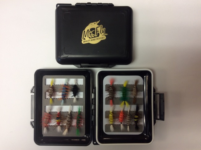 Mr Fly Waterproof & Floatable Fly Box w/ 14 Salmon Bombers-0
