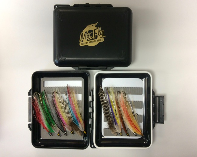 Mr Fly Waterproof & Floatable Fly Box w/ 11 Tandem Trout Flies-0